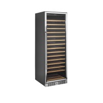 Szafa chłodnicza na wino 1 temperaturowa o pojemności 163 x 750ml, 595x680x1760, Pojemność 350 litrów, Tefcold TFW400-S