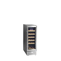 Szafa chłodnicza na wino 1 temperaturowa o pojemności 19 x 750ml, 295x570x860, Pojemność 57 litrów, Tefcold TFW100-S
