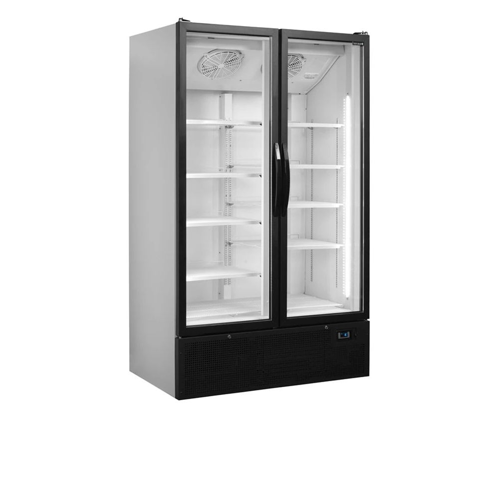 Szafa chłodnicza ekspozycyjna 2 drzwiowa, 1200x735x1990, Pojemność 652 litrów, Tefcold FS1202H