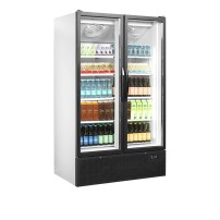 Szafa chłodnicza ekspozycyjna 2 drzwiowa, 1200x735x1990, Pojemność 652 litrów, Tefcold FS1202H