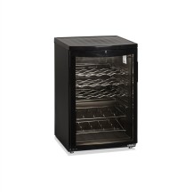 Lodówka na wino, podblatowa, pojemność 22 butelki 750ml, 503x567x775 Tefcold SC85 BLACK