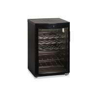 Lodówka na wino, podblatowa, pojemność 22 butelki 750ml, 503x567x775 Tefcold SC85 BLACK