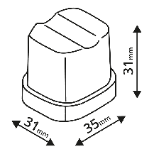 Kostkarka do lodu o wydajności 37kg/24h z zasobnikiem 16kg, chłodzona powietrzem, 500x580x690 Tefcold TC37