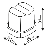Kostkarka do lodu o wydajności 37kg/24h z zasobnikiem 16kg, chłodzona powietrzem, 500x580x690 Tefcold TC37