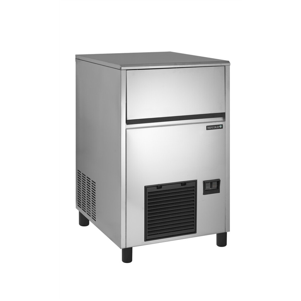 Kostkarka do lodu o wydajności 57kg/24h z zasobnikiem 28kg, chłodzona powietrzem, 500x580x800 Tefcold TC57
