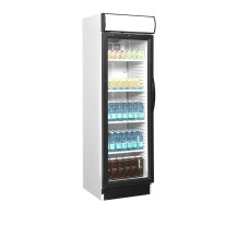Witryna chłodnicza ekspozycyjna na butelki i napoje, Pojemność 347 litrów, 595x640x1980 Tefcold CEV425CP 2 LED L/H,