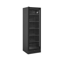 Witryna chłodnicza ekspozycyjna na butelki i napoje, 595x595x1990, Pojemność 347 litrów, Tefcold SCU1425 FRAMELESS L/H