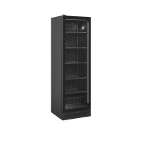 Witryna chłodnicza ekspozycyjna na butelki i napoje, 595x595x1990, Pojemność 347 litrów, Tefcold SCU1425 FRAMELESS L/H