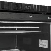 Szafa mroźnicza przeszklona, czarna, Pojemność 270 litrów, 595x640x1840 Tefcold UFSC371G Black