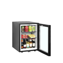 Lodówka hotelowa minibar, przeszklona, Pojemność 34 litrów, 402x485x565 Tefcold TM45GC