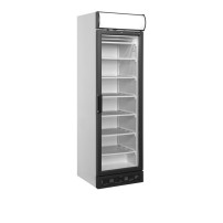 Szafa mroźnicza przeszklona z plafonem, 595x640x1980, Pojemność 270 litrów, Tefcold UFSC371GCP
