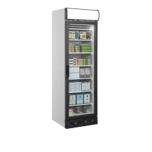 Szafa mroźnicza przeszklona z plafonem, 595x640x1980, Pojemność 270 litrów, Tefcold UFSC371GCP