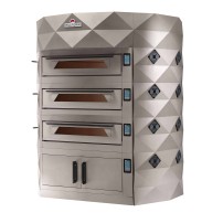Piec do pizzy 2 komorowy, elektryczny o pojemności 2 x 9 x 35 cm, 1900x1900x2100, Italforni Diamond 2-DIA CS