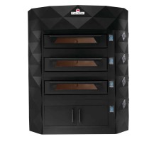 Piec do pizzy 2 komorowy, elektryczny o pojemności 2 x 9 x 35 cm, 1900x1700x2100, Italforni Diamond 2-DIA FM
