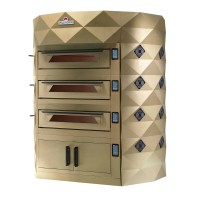 Piec do pizzy 2 komorowy, elektryczny o pojemności 2 x 9 x 35 cm, 1900x1700x2100, Italforni Diamond 2-DIA FM