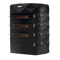 Piec do pizzy 2 komorowy, elektryczny o pojemności 2 x 9 x 35 cm, 1900x1700x2100, Italforni Diamond 2-DIA FM