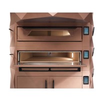 Piec do pizzy 2 komorowy, elektryczny o pojemności 2 x 9 x 35 cm, 1900x1700x2100, Italforni Diamond 2-DIA FM