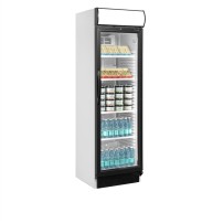 Szafa chłodnicza na napoje, przeszklona, Pojemność 347 litrów, 595x640x1980 Tefcold CEV425CP 2 LED