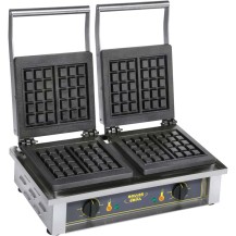 Gofrownica podwójna, wzór BRUSSELS, P 2 x 1.6 kW, Stalgast 777222