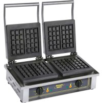 Gofrownica podwójna, wzór BRUSSELS, P 2 x 1.6 kW, Stalgast 777222