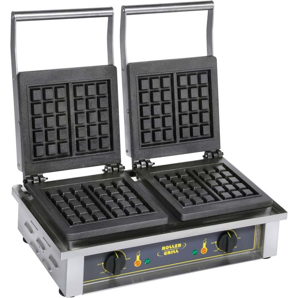 Gofrownica podwójna, wzór BRUSSELS, P 2 x 1.6 kW, Stalgast 777222