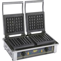 Gofrownica podwójna, wzór BRUSSELS, P 2 x 1.6 kW, Stalgast 777222