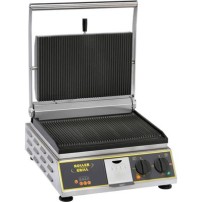Kontakt grill Panini z timerem, 1-polowy, P 3.4 kW, Stalgast 777224