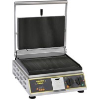 Kontakt grill Panini z timerem, 1-polowy, P 3.4 kW, Stalgast 777224