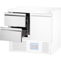 Moduł 2 szuflad do stołów chłodniczych GN 1/1 z agregatem na dole, Stalgast 831001