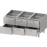 Podstawa neutralna 1200 z szufladami, Stalgast 9703500