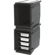 Pojemnik termoizolacyjny, czarny, 12 x GN 1/1 20 mm, Stalgast 055106