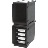 Pojemnik termoizolacyjny, czarny, 12 x GN 1/1 20 mm, Stalgast 055106