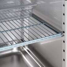 Szafa chłodnicza 2 drzwiowa ze stali nierdzewnej na nóżkach, GN 2/1, V 1300 l, Stalgast 830132