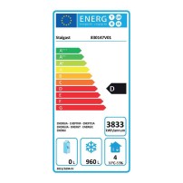 Szafa mroźnicza 2 drzwiowa ze stali nierdzewnej na nóżkach, GN 2/1, V 1300 l, Stalgast 830147