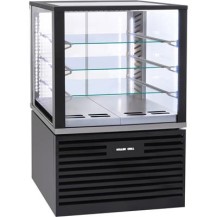 Witryna chłodnicza, cukiernicza, oświetlenie LED, czarna, V 325 l, Stalgast 777430