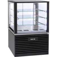 Witryna chłodnicza, cukiernicza, oświetlenie LED, czarna, V 325 l, Stalgast 777430
