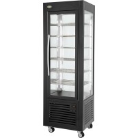 Witryna chłodnicza, cukiernicza, oświetlenie LED, czarna, V 360 l, Stalgast 777451