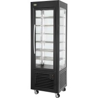 Witryna chłodnicza, cukiernicza, oświetlenie LED, czarna, V 360 l, Stalgast 777451