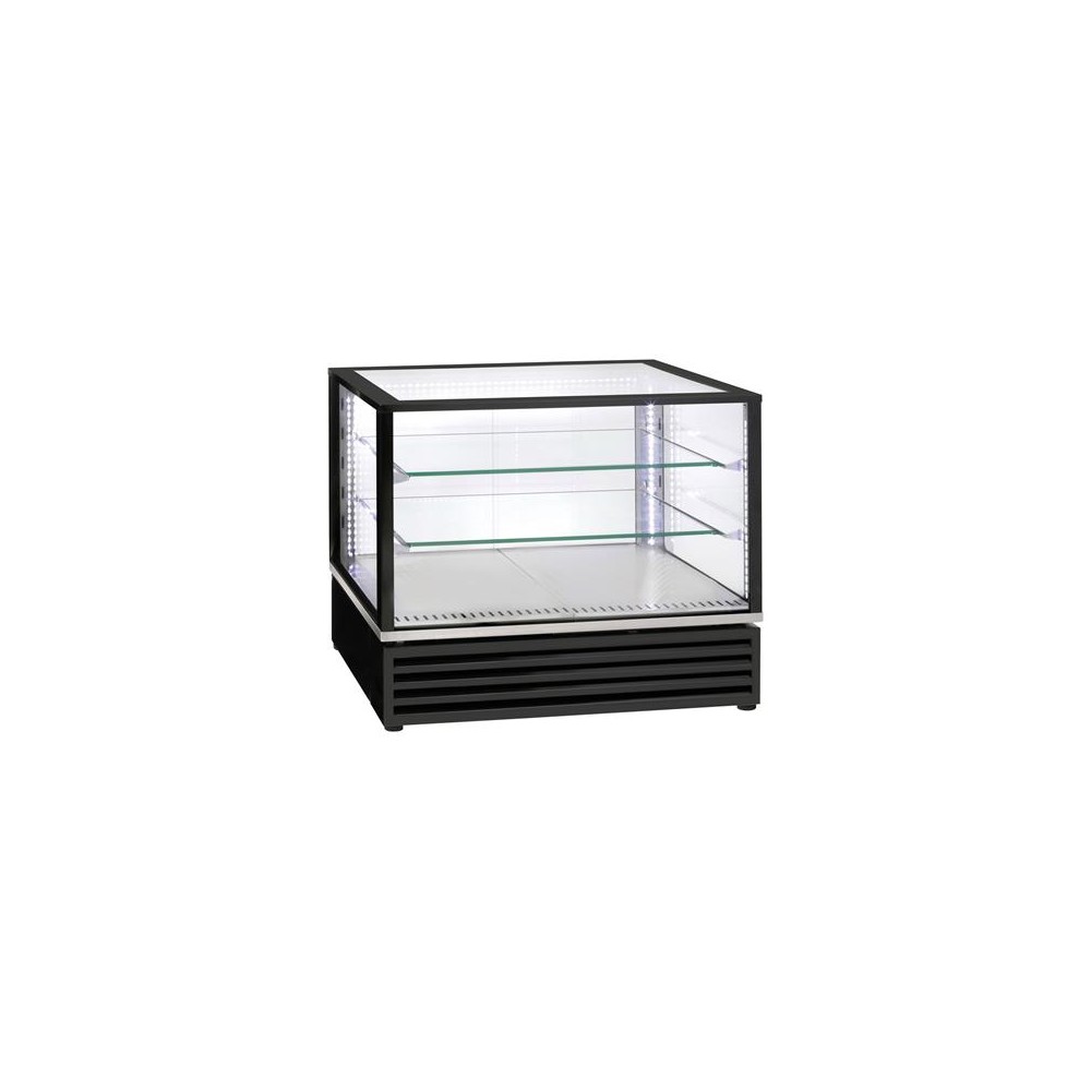 Witryna chłodnicza, nastawna, cukiernicza, czarna, oświetlenie LED, V 170 l, Stalgast 777470