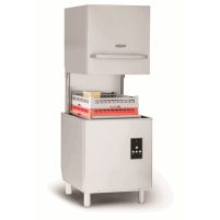 Zmywarka kapturowa z koszem 500x500 mm, z pompą spustową, 675x675x1420, Asber GM-H500 B