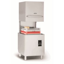 Zmywarka kapturowa z koszem 500x500 mm, z pompą wspomagającą płukanie, 675x675x1420, Asber GM-H500 W