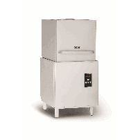 Zmywarka kapturowa z koszem 500x500 mm, z pompą wspomagającą płukanie ipompą spustową, 675x675x1440, Asber GT-H510 W B