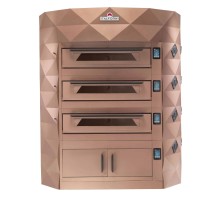 Piec do pizzy 3 komorowy, elektryczny o pojemności 3 x 9 x 35 cm, 1900x1900x2300, Italforni Diamond 3-DIA CS