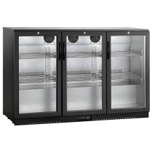 Barowa szafa chłodnicza  | chłodziarka podblatowa RESTO QUALITY RQ-330HC | 3-drzwiowa | drzwi skrzydłowe | 318l