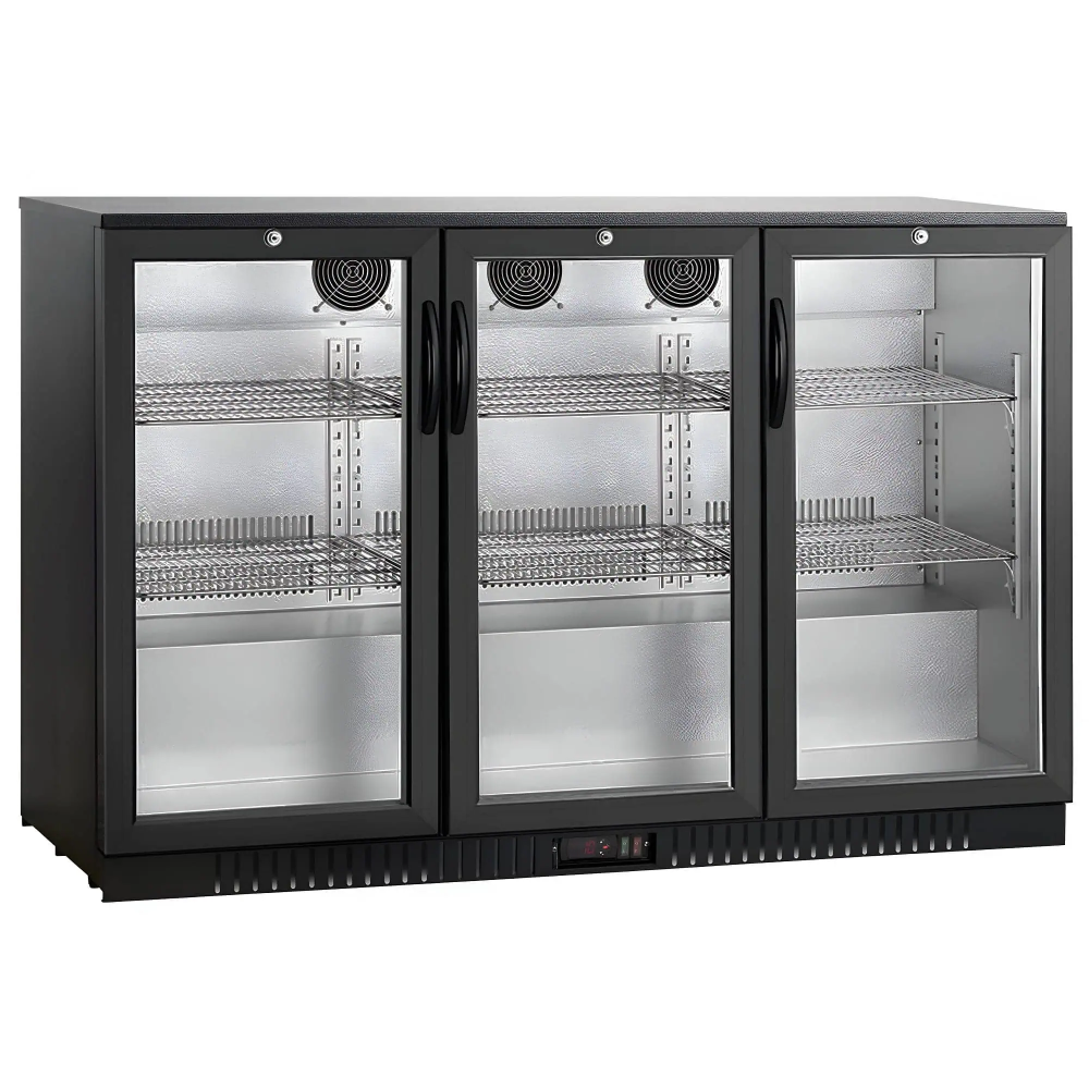Barowa szafa chłodnicza  | chłodziarka podblatowa RESTO QUALITY RQ-330HC | 3-drzwiowa | drzwi skrzydłowe | 318l