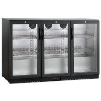 Barowa szafa chłodnicza  | chłodziarka podblatowa RESTO QUALITY RQ-330HC | 3-drzwiowa | drzwi skrzydłowe | 318l