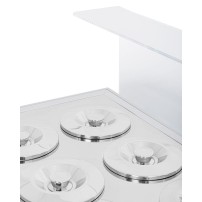 Dystrybutor do lodów | witryna do lodów | konserwator | retro | 4 tub | okrągłe kuwety | 843x670x895 mm | RESTO QUALITY GELATO P