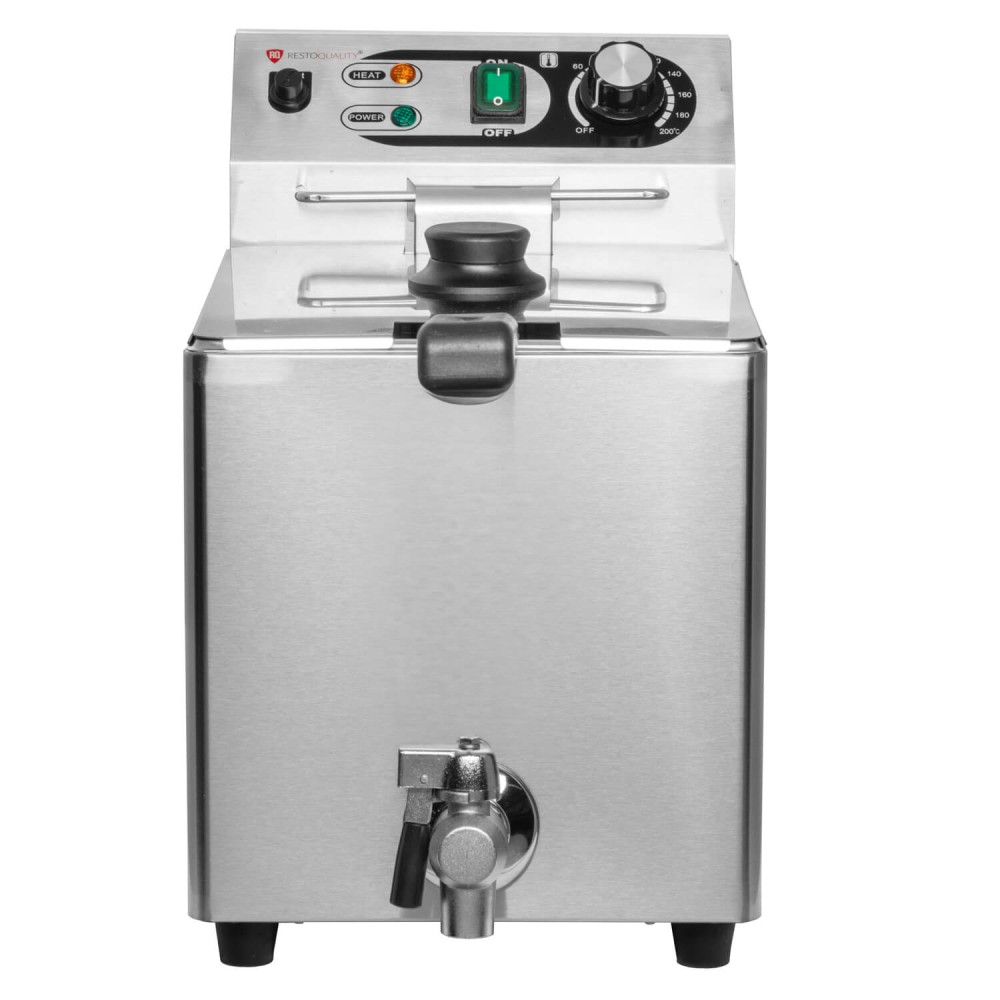 Frytownica elektryczna RESTO QUALITY RQF8LV | pojedyncza | z kranem spustowym | 8 l | 3 kW