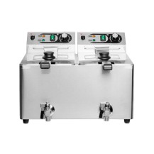 Frytownica elektryczna RESTO QUALITY RQF8LV2 | podwójna | z kranem spustowym | 2x 8 l | 2x 3 kW