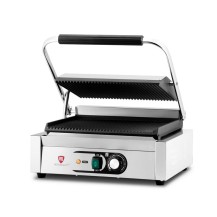 Kontakt grill pojedynczy | ryflowany | Resto Quality | 2,2 kW | RESTO QUALITY RQK812A